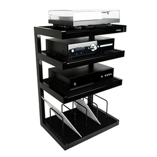 Norstone Esse Hi-Fi Vinyl Stand - Black / Black AV Furniture Norstone