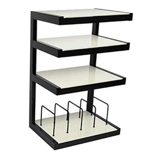 Norstone Esse Hi-Fi Vinyl Stand - Black / Frosted AV Furniture Norstone