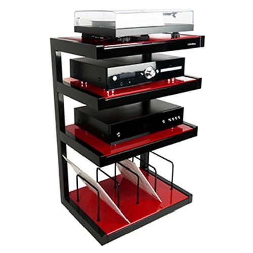 Norstone Esse Hi-Fi Vinyl Stand - Red AV Furniture Norstone
