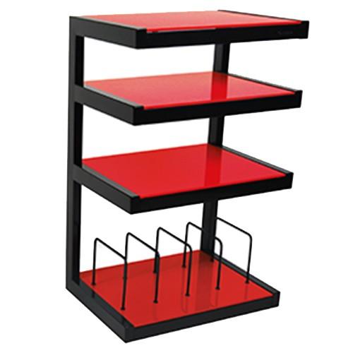 Norstone Esse Hi-Fi Vinyl Stand - Red AV Furniture Norstone
