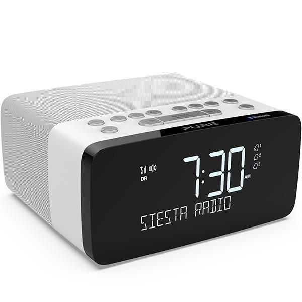 PURE Siesta Charge DAB+/FM & Blutooth with Qi Wireless Charging Pad Radios PURE White 