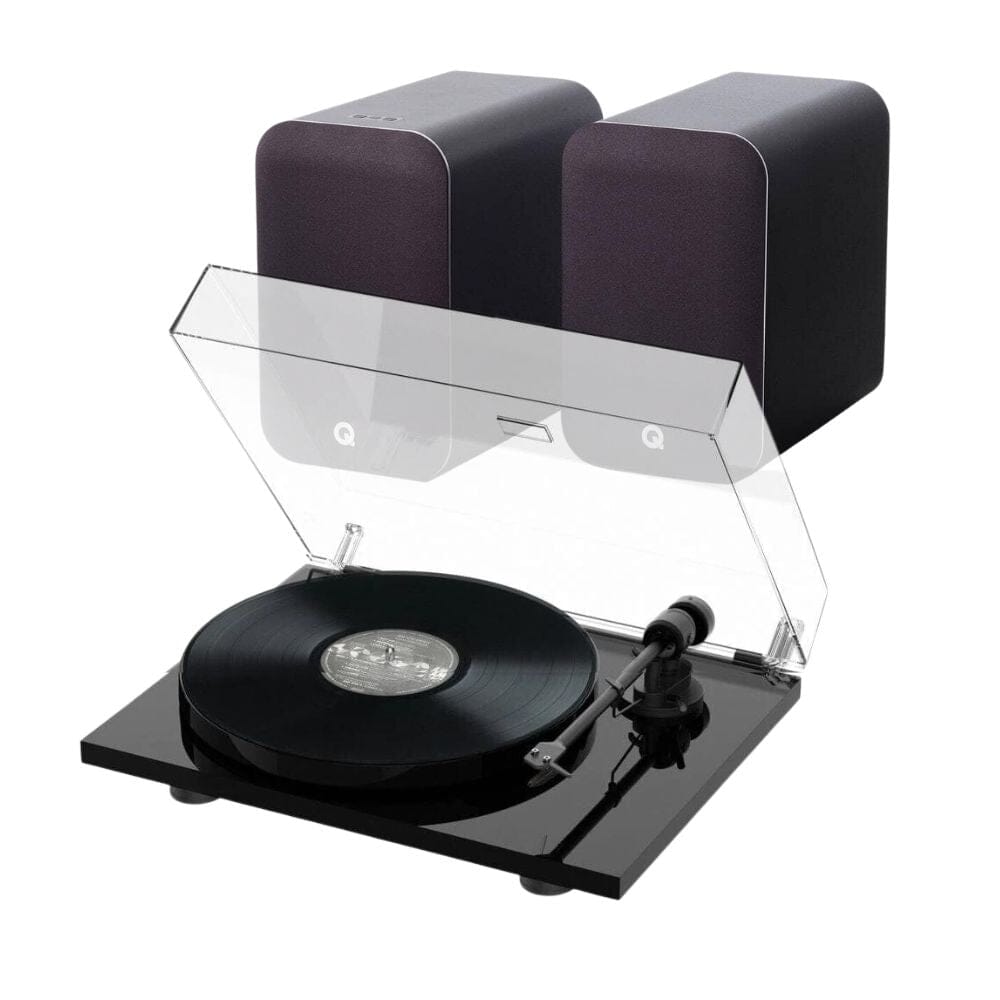 Q Acoustics M20 & Pro-Ject E1 Phono Turntable & Speaker Bundle Turntable Bundles Pro-Ject Black Black