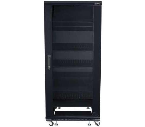Sanus CFR2127 55" Tall 27U Component AV Rack with Shelves AV Racks Sanus