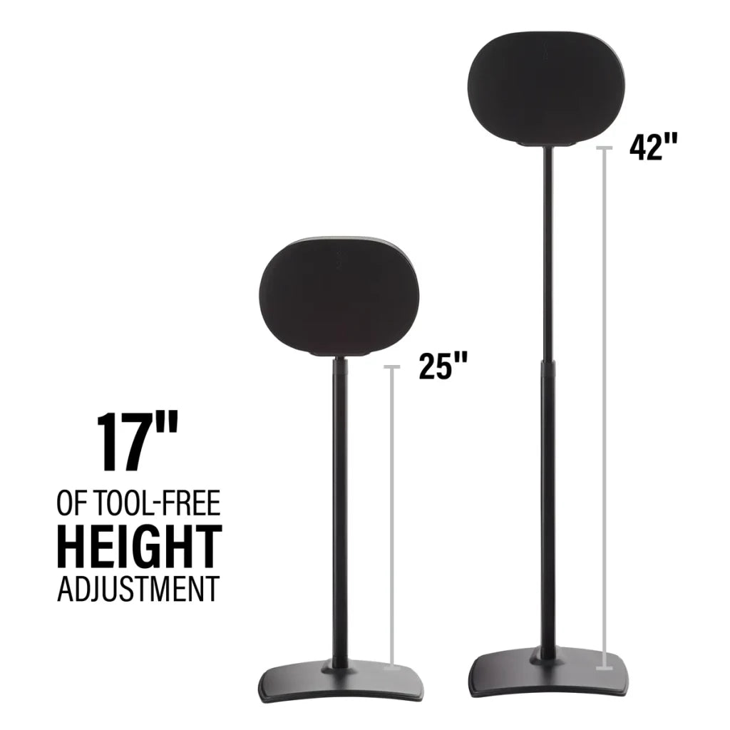 Sanus Height Adjustable Speaker Stand for Sonos Era 300™ - Single Speaker Brackets & Stands Sanus