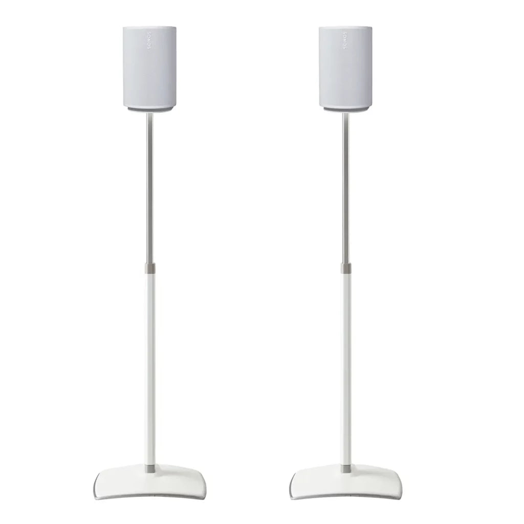 Sanus Height Adjustable Speaker Stands for Sonos Era 100™ - Pair Speaker Brackets & Stands Sanus White