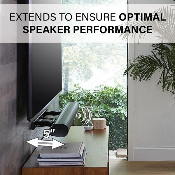 SANUS Sonos Extendable Soundbar Wall Mount for Arc AV Furniture Sanus