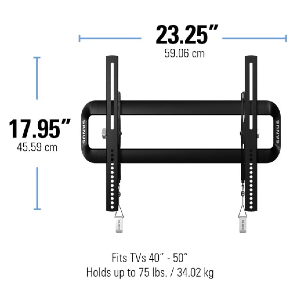 Sanus VMT5 Premium Series Tilt Mount For 37″-55″ Flat Panel TVs up to 34Kg TV Brackets Sanus