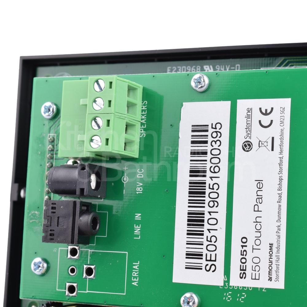 Systemline E50 6.5" Bluetooth Ceiling Speaker System - Gloss Black Two Pairs Of Speakers Ceiling Speaker Systems Systemline