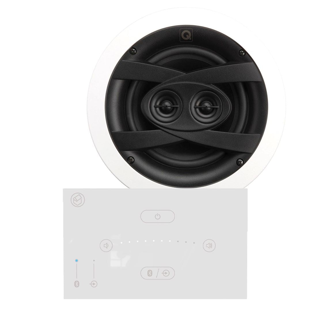 Systemline E50 Bathroom Bluetooth Ceiling Speaker System inc. 6.5" Waterproof Stereo Ceiling Speaker Ceiling Speaker Systems Systemline