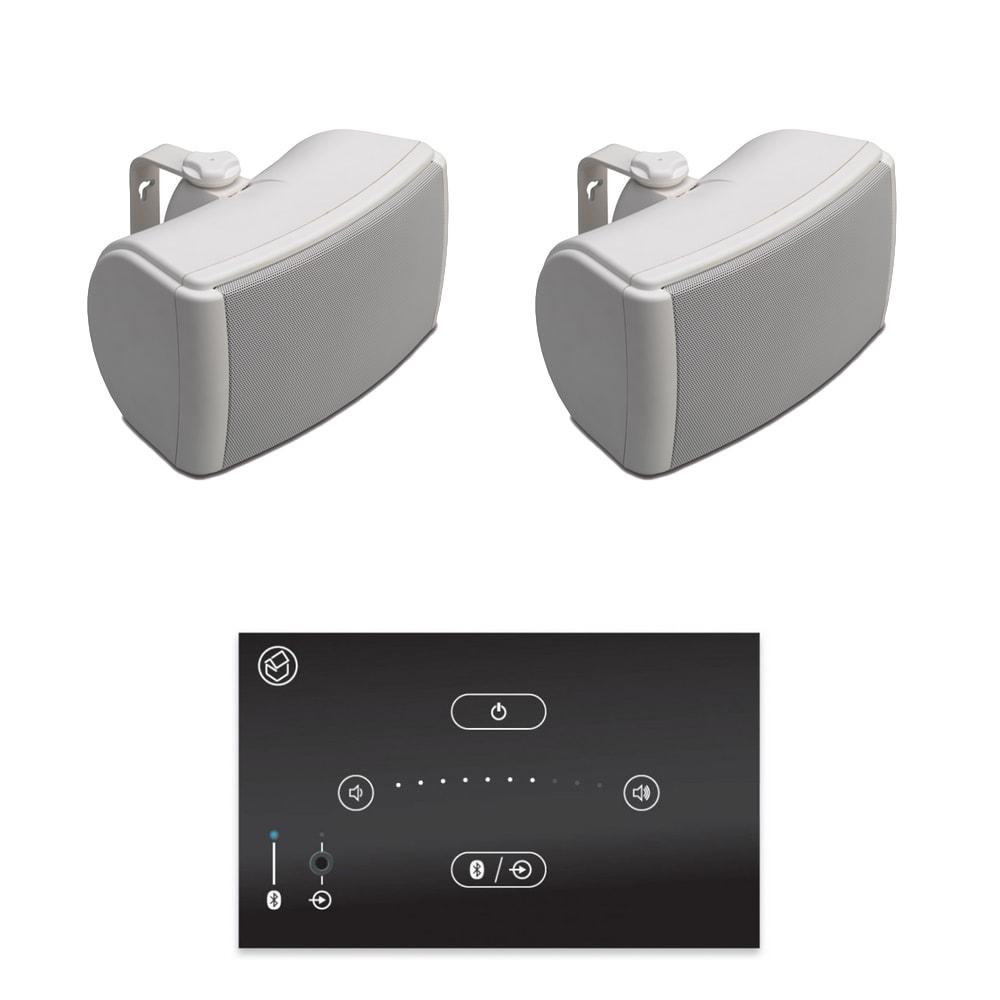 Systemline E50 Bluetooth Amplifier inc. QI45EW 4.5" Outdoor Speakers Ceiling Speaker Systems Systemline Black