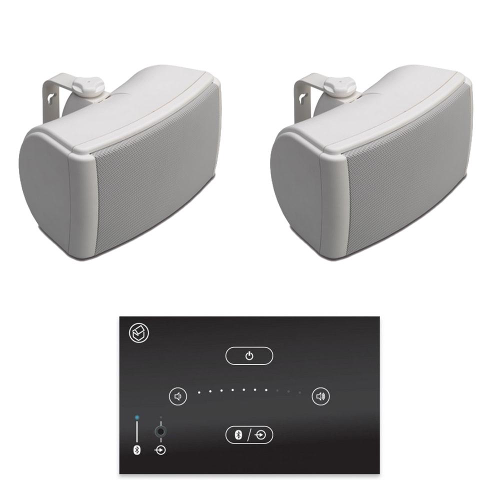 Systemline E50 Bluetooth Amplifier inc. QI65EW 6.5" Outdoor Speakers Ceiling Speaker Systems Systemline Black