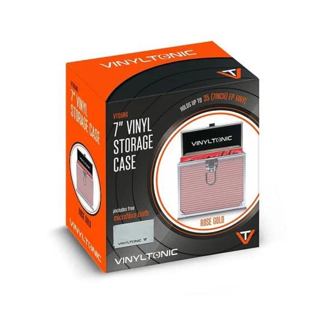Vinyl Tonic 7" Vinyl Storage Case + FREE Record Cloth Turntable Accessories Vinyl Tonic