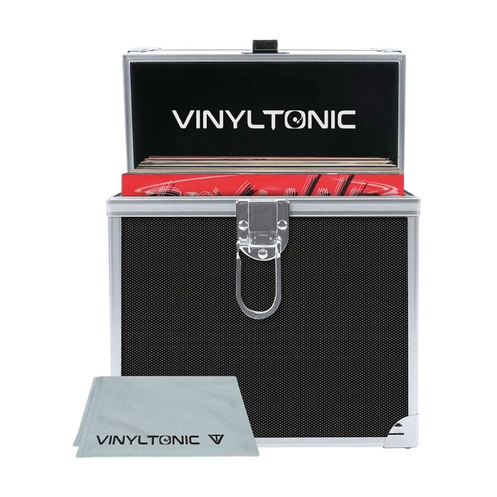 Vinyl Tonic 7" Vinyl Storage Case + FREE Record Cloth Turntable Accessories Vinyl Tonic