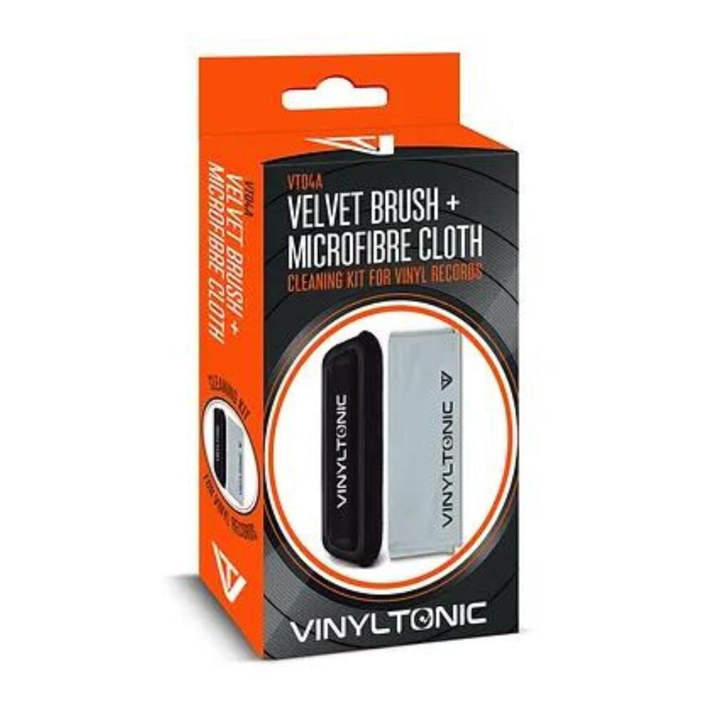 Vinyl Tonic VT04A- Velvet Brush + Microfibre Cloth Turntable Accessories Vinyl Tonic