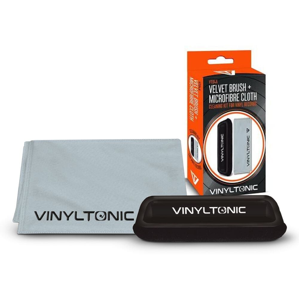 Vinyl Tonic VT04A- Velvet Brush + Microfibre Cloth Turntable Accessories Vinyl Tonic