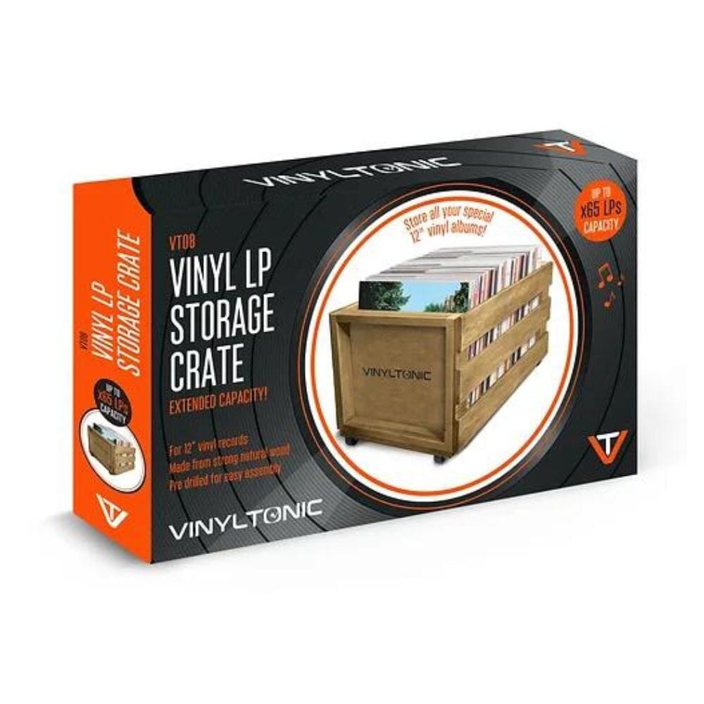 Vinyl Tonic VT08- Vinyl LP Storage Crate (x65 LP) Turntable Accessories Vinyl Tonic