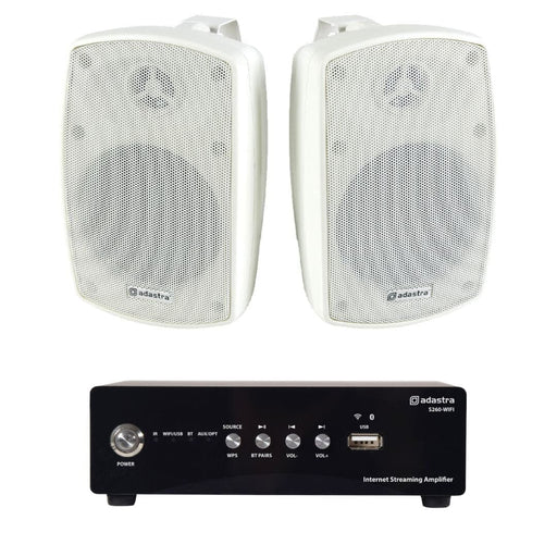 Adastra S260 WiFi & Bluetooth 4" Outdoor Speaker System Outdoor Speaker Systems Adastra One Pair White 