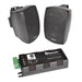 e-audio Bluetooth Amplifier + 4" Outdoor Speakers (Pair) Outdoor Speaker Systems e-audio Black 