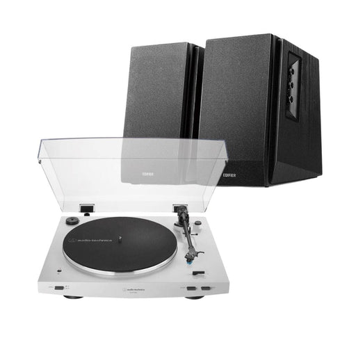Edifier R1700BT + Audio-Technica AT-LP3XBT Turntable with Bluetooth Speakers Turntable Bundles Audio-Technica Black White 