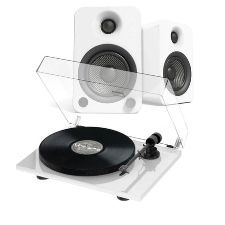 Kanto Audio YU4 & Pro-Ject E1 Turntable & Speaker Bundle Turntable Bundles Pro-Ject White Standard White