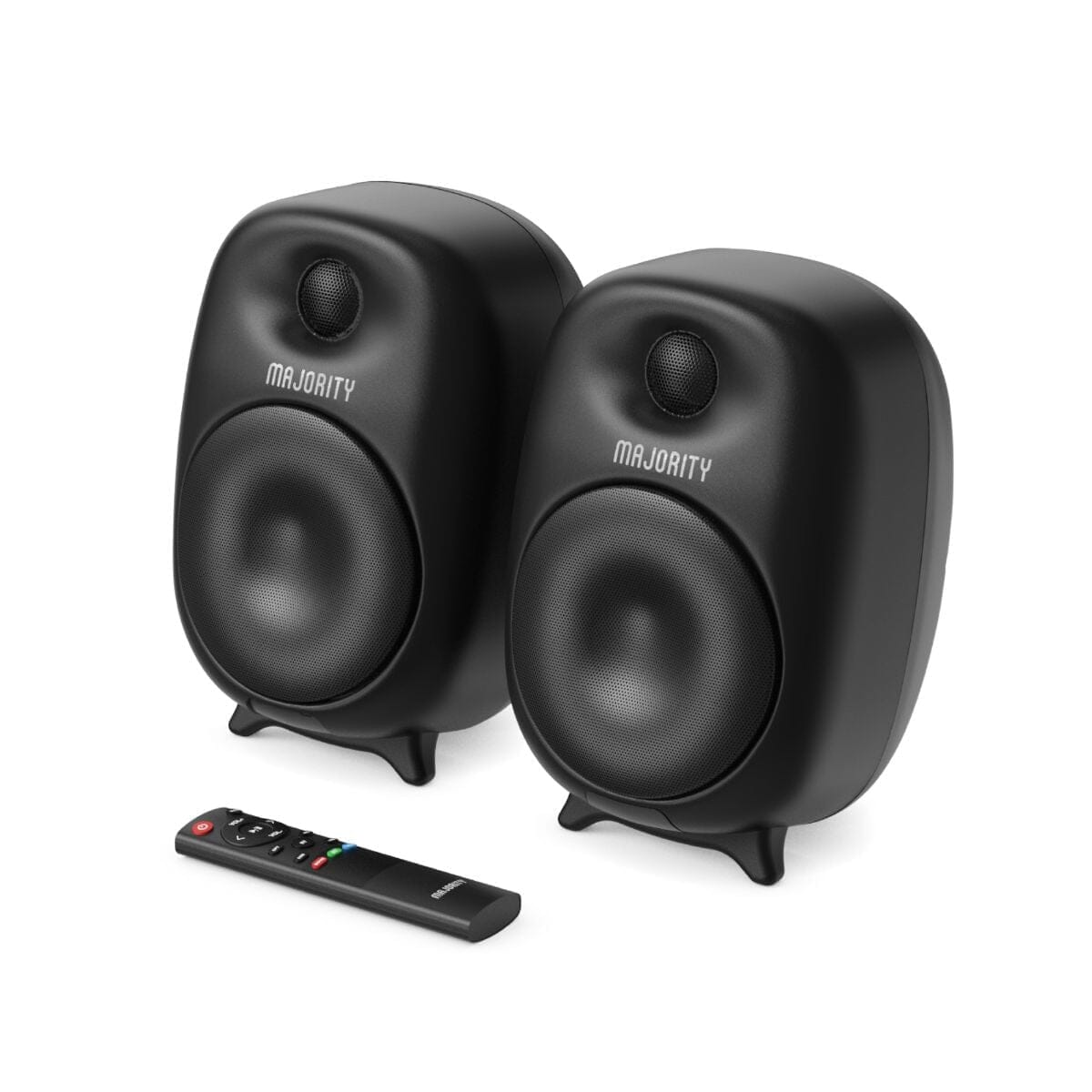 Majority D80 Active Bookshelf Speakers - Bluetooth, HDMI, USB - 80W Active Speakers Majority 
