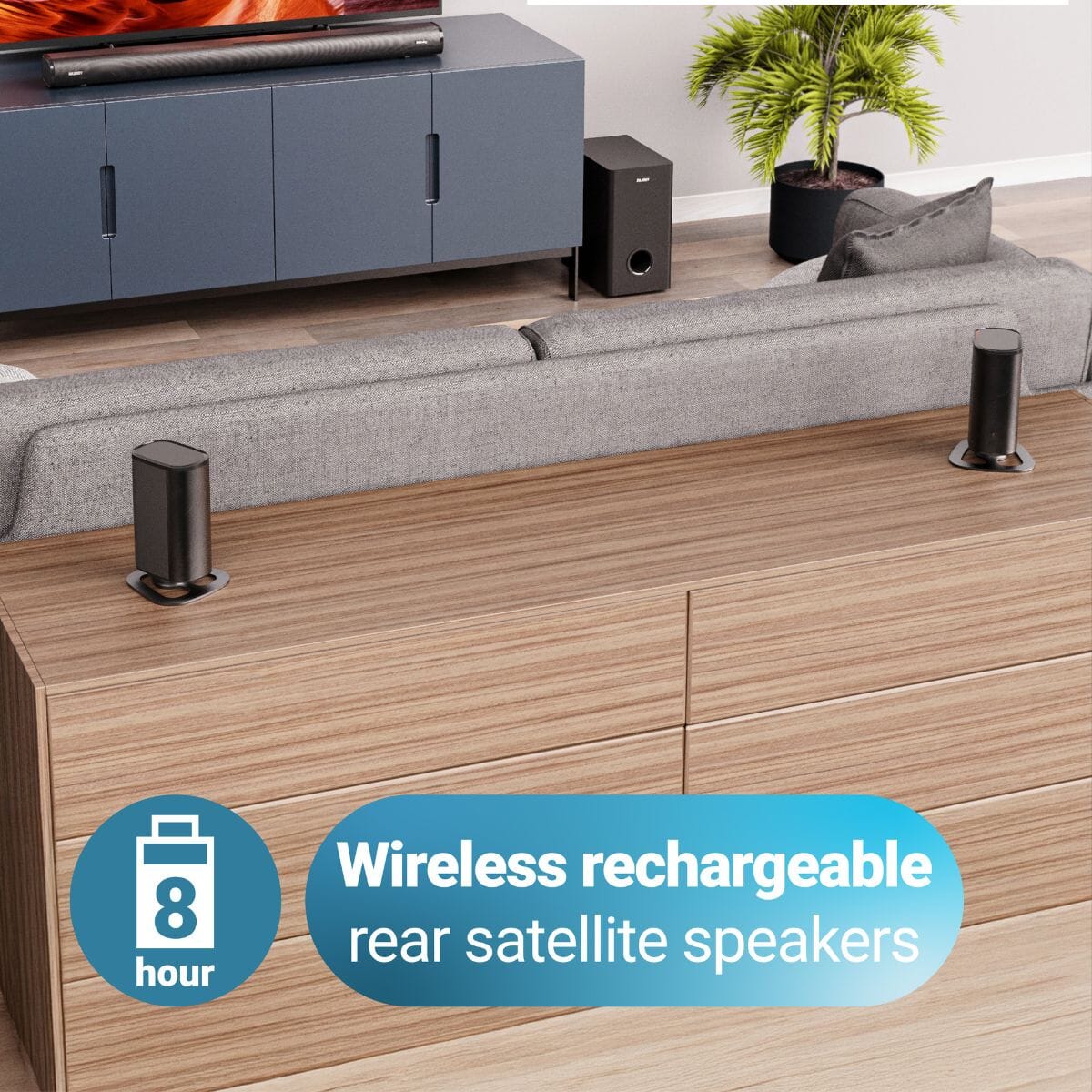 Majority Everest 5.1 Dolby Audio Surround Sound System with Soundbar & Wireless Subwoofer - 300W - Bluetooth, HDMI Soundbars Majority 