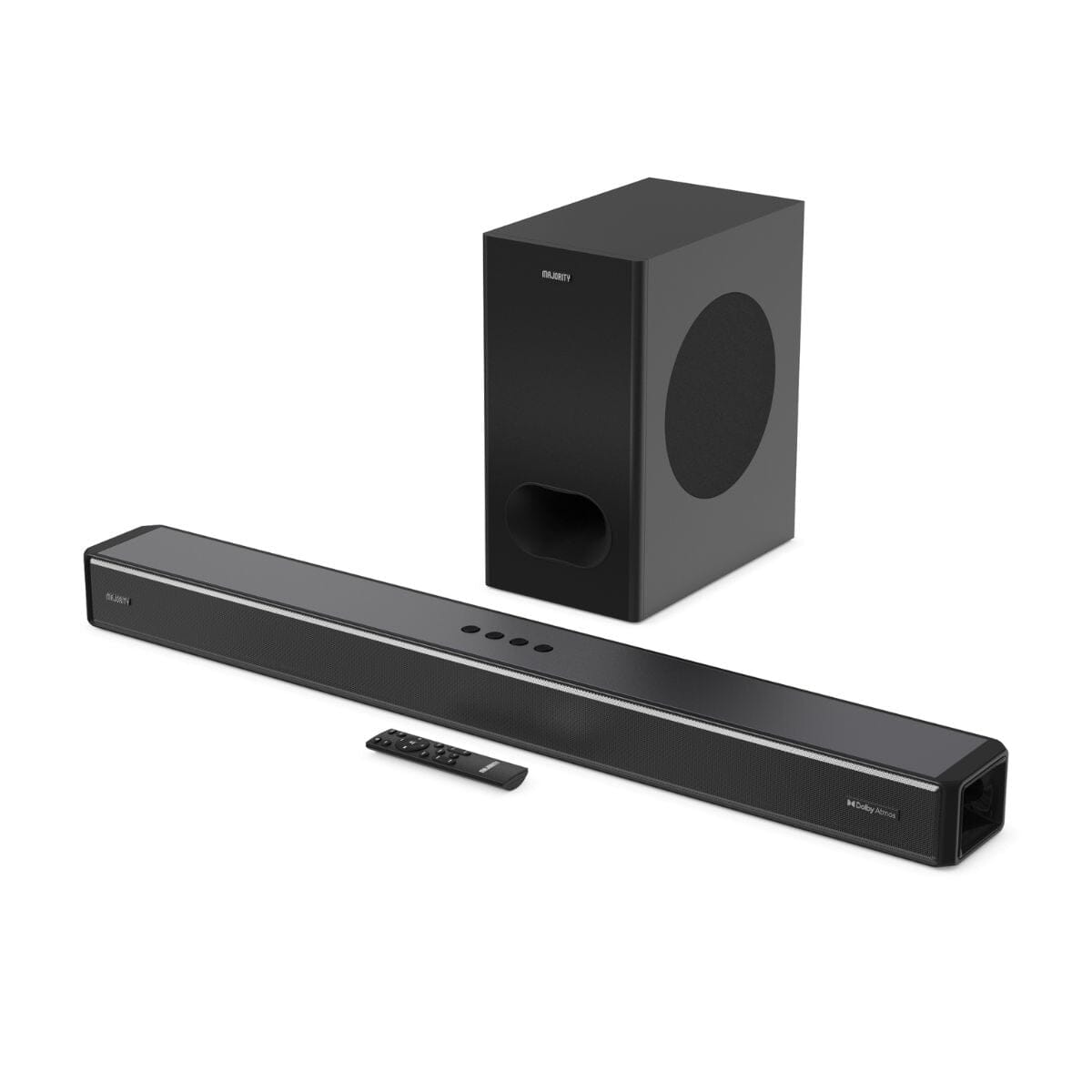 Majority Sierra Plus 2.1.2 Dolby Atmos Soundbar with Wireless Subwoofer - 400W - Bluetooth, HDMI Soundbars Majority 