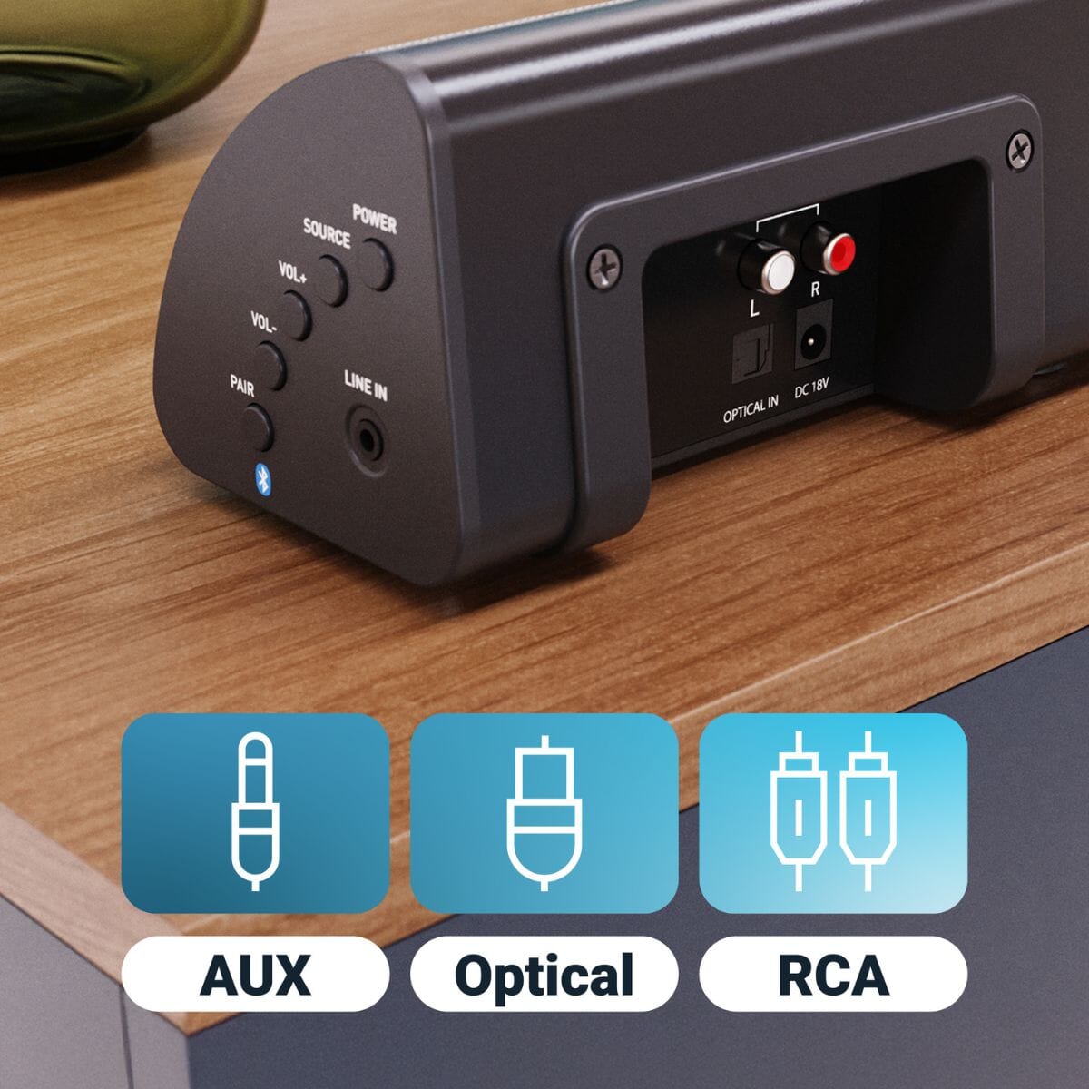 Majority Snowdon Soundbar with Built-In Subwoofer - 120W Soundbars Majority 