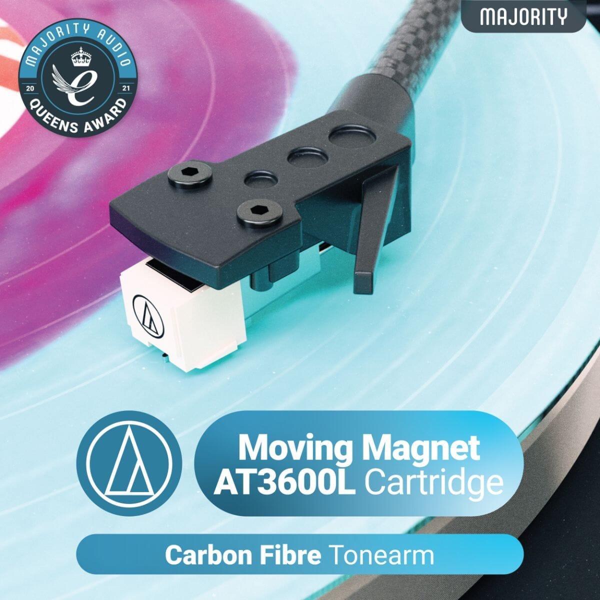 Majority Stylo Bluetooth Turntable - Manual - 2 Speed Turntables Majority 