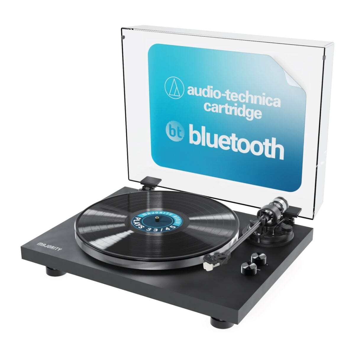 Majority Stylo Bluetooth Turntable - Manual - 2 Speed Turntables Majority 