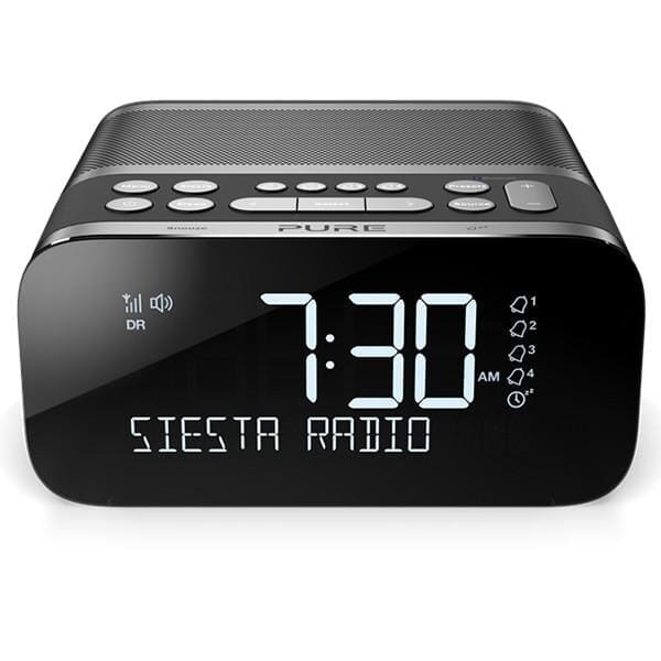 [OPEN BOX] PURE Siesta S6 Premium DAB+/FM Bluetooth Clock Radio - Graphite Open Box PURE 