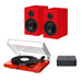 Pro-Ject Juke Box E1 Bundle + WiiM Pro Hi-Res WiFi Music Streamer with Multiroom, Airplay 2, Spotify Connect & Alexa HiFi Systems Pro-Ject Red 