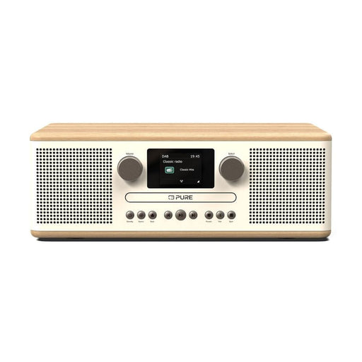 Pure Classic C-D6 DAB/FM Radio with Bluetooth & CD Player Radios PURE Cotton White / Oak 