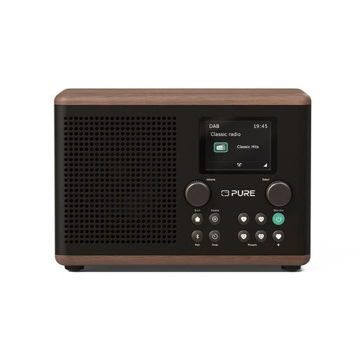 Pure Classic H4 DAB/FM Radio with Bluetooth Radios PURE Coffee Black / Walnut 