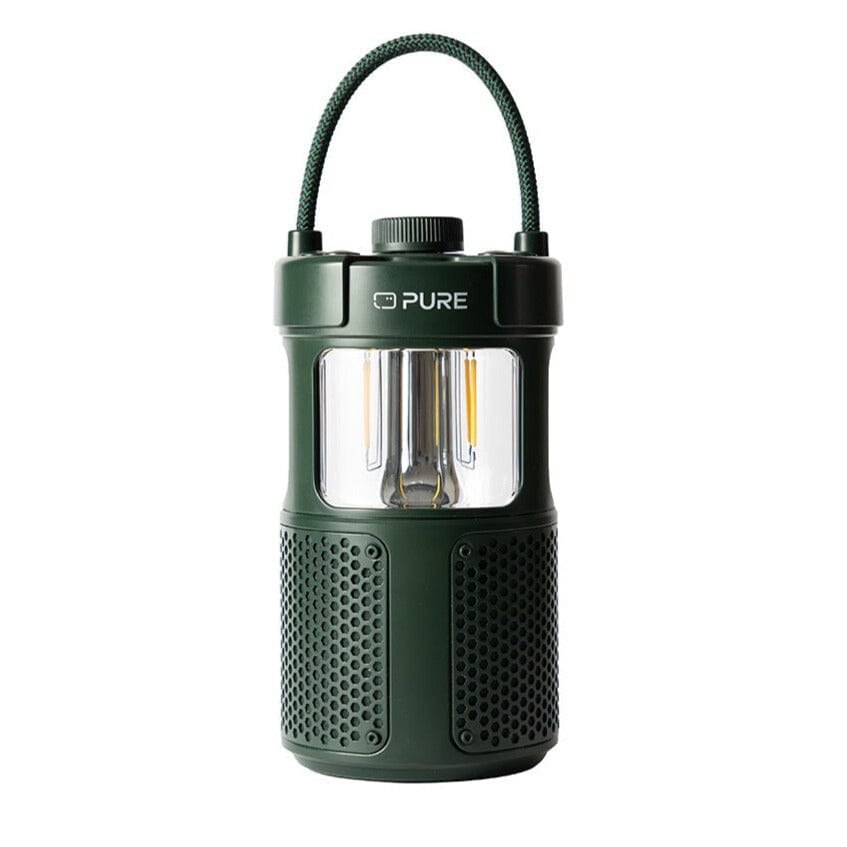 Pure Woodland Glow Waterproof Outdoor Speaker with LED Lamp – TECH4