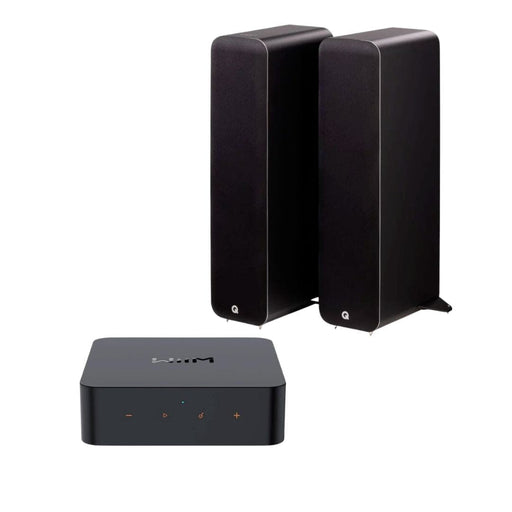 Q Acoustics M40 Active Floorstanding Speakers + WiiM Pro WiFi Music Streamer HiFi Components WiiM Black 