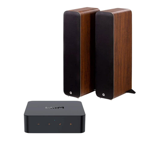Q Acoustics M40 Active Floorstanding Speakers + WiiM Pro WiFi Music Streamer HiFi Components WiiM Oak 