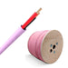 QED QX16/2 - 2 Core Speaker Cable - LSZH - Pink (300m) Cables QED 