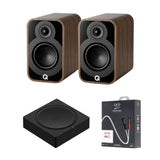 Sonos AMP + Q Acoustics 5020 Bookshelf 5" Speakers HiFi Systems Sonos Rosewood 