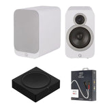 Sonos AMP with Q Acoustic 3010i 4" Bookshelf Speakers HiFi Systems Sonos White 