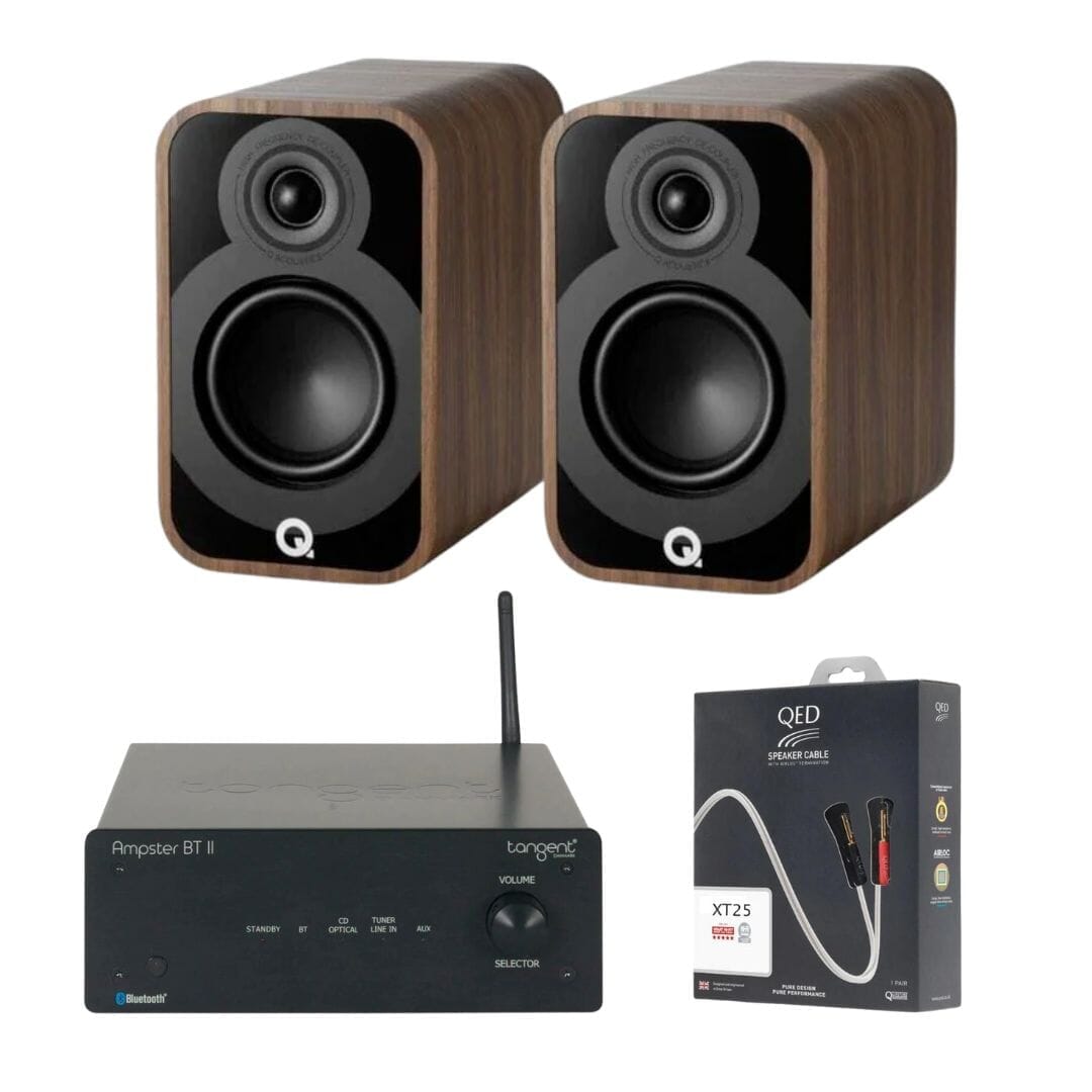 Tangent Bluetooth Ampster + Q Acoustics 5010 Bookshelf Speakers HiFi Systems Tangent Rosewood 
