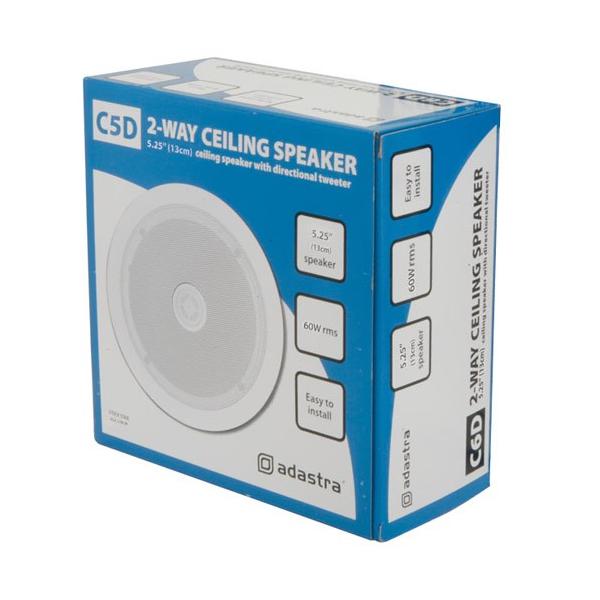 Adastra C5D 13CM (5.25") Ceiling Speaker With Directional Tweeter (Each) Custom Install Speakers Adastra 