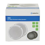 Adastra OD6-W4 OD Series 100W 6.5" Water Resistant Ceiling Speakers (Pair) Custom Install Speakers Adastra 