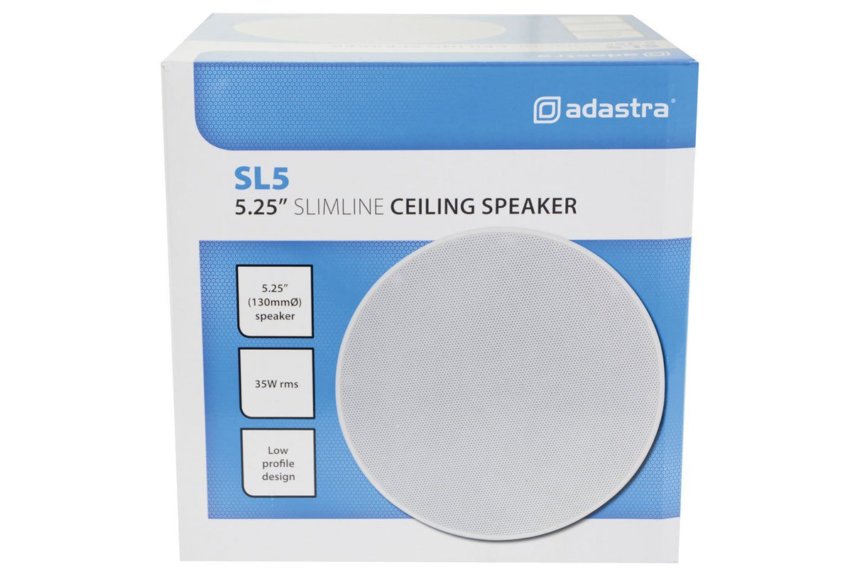 Adastra SL5 SL Series - 5.25" Slimline Ceiling Speakers (Pair) Custom Install Speakers Adastra 