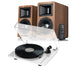 Airpulse A80 & Pro-Ject E1 Phono Turntable & Speaker Bundle Turntable Bundles AirPulse Walnut Standard White