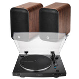 Audio-Technica LP3XBT & Q Acoustics M20 Bluetooth Turntable with Speakers Turntable Bundles Audio Technica Walnut 