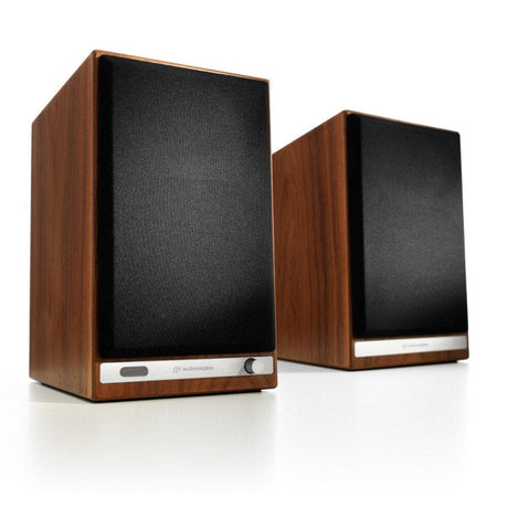 Audioengine HD6 Wireless Bookshelf Speakers with Bluetooth (Pair) Active Speakers Audioengine Walnut 