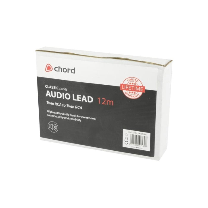 Chord 2R-2R1200 Classic Audio Lead 2 Rca Plugs - 2 Rca Plugs 12.0M Interconnects Chord 