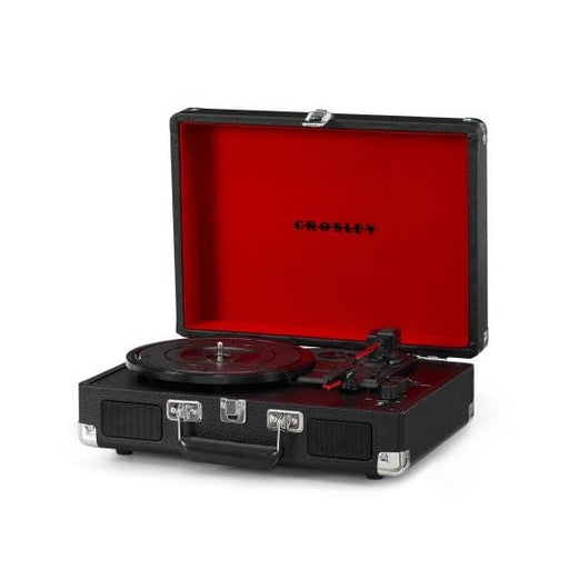 Crosley Cruiser Deluxe Plus Portable Record Player with Bluetooth Turntables Crosley Black 