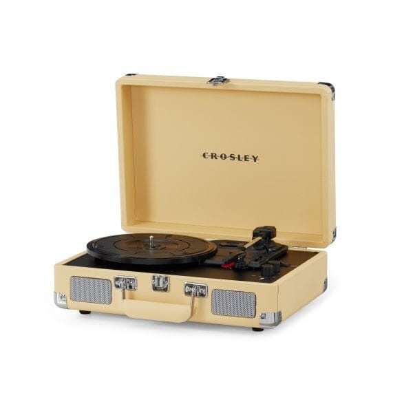 Crosley Cruiser Deluxe Plus Portable Record Player with Bluetooth Turntables Crosley Fawn 